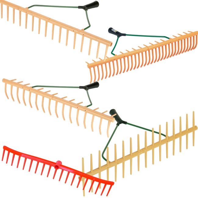 Kunststoffrechen Laubrechen Heurechen Gras Laub Rechen Harke