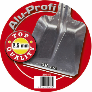 "PROFI" Spezial-Alu-Schaufel Gr. 9 mit Kante, Stärke ca. 2,5mm