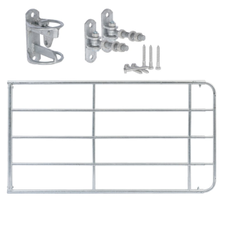 Weidetor verstellbar 2m-3m, verzinkt,  Höhe 1,10m, incl. Montageset AKO