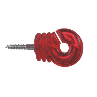 Ring-Isolatoren 25erBtl.Jumbo rot transparent
