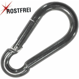 1 Stk. - Karabinerhaken V4A ähnlich DIN - 8 x 80 mm