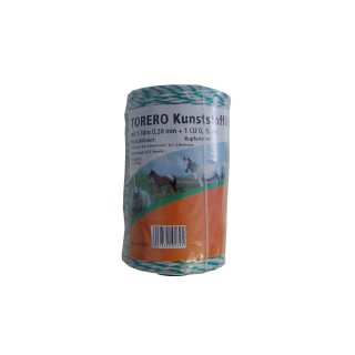 Torero Kunststofflitze 200m weiß/grün