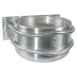 Futtertrog Aluminium, ca. 18l, mit Ablauf