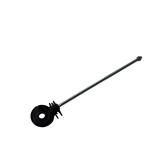 Ringisolator schwarz, M6-Gw.x22cm 25er Btl.