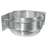 Futtertrog Aluminium, ca. 18l, zur Eckmontage, mit Ablauf
