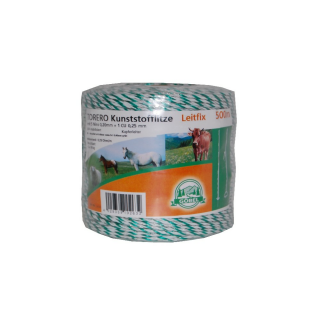 Torero Kunststofflitze 500m weiß/grün