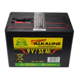 Batterie 9 V, 55 Ah  Super ALKALINE