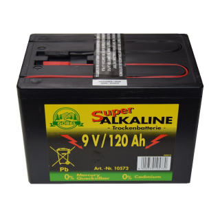 Batterie 9 V, 120 Ah Super ALKALINE