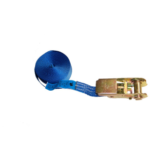 Ratschenzurrgurt einteilig, blau, 25mm x 5m, 400kg/800kg