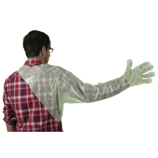 Einmalhandschuh m. Schulterschutz, 120cm Länge, 50 Stück, grün