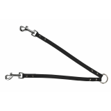 VEGAS Koppel, schwarz 18mm / 30cm, für zwei Hunde