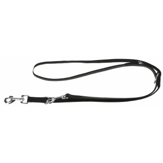 VEGAS Führleine schwarz, 22 mm 240 cm, genäht, ausschnallbar