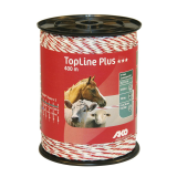 Litze TopLine Plus, 400m, weiß/rot, 9 x 0,3mm TriCOND