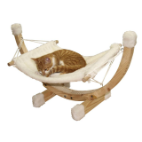 Hängematte SIESTA, weiß mit Holzgestell,...