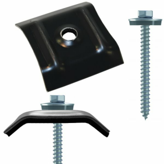 100 Kalotten 26-50° RAL 7016 + 100 FaBa 6,5x64