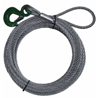 Anschlagseil DIN EN 13414-1/3, 10 mm, mit Schlaufe/Lasthaken - 15 m