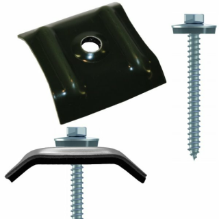 100 Kalotten 26-50° RAL 6020 + 100 FaBa 6,5x64