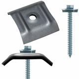 100 Kalotten 26-50° RAL 9006 + 100 FaBa 6,5x64