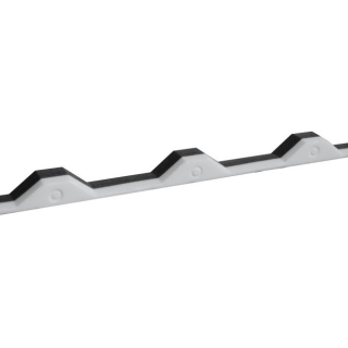 Sickenfüller 20/137 1100mm weiß/anthrazit, kleiner Zahn
