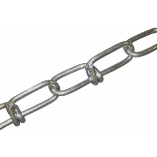 1m - Knotenkette verzinkt K16  1,6 mm