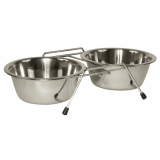Doppelnapfständer incl. 2 x 1800 ml Napf