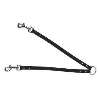 VEGAS Koppel, schwarz 12mm / 30cm, für zwei Hunde