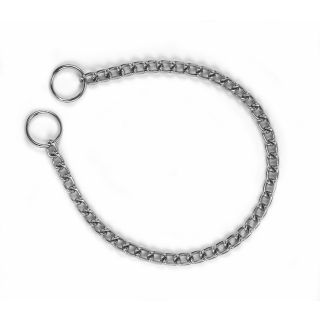 Halskette einfach 3 mm, 40 cm verchromt