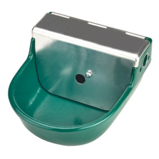 Schwimmer-Tränkebecken, SN190, Niederdr.,2l,pulverbesch. grün