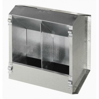 Futterautomat f. Kaninchen 2 Freßplätze aus Metall 3L