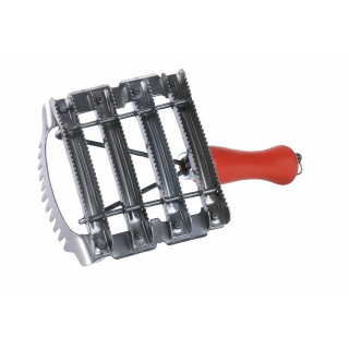 Metall-Striegel 8-reihig mit Mähnenkamm