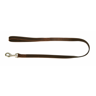 VEGAS Führleine braun, 22 mm 240 cm, genäht, ausschnallbar