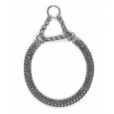 Doppelhalskette 2,5 mm, 45 cm verchromt