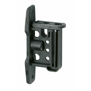 EASY-TAPE Klippisolator für Band + Seil, schwarz, 25 Stk.