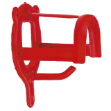 Trensenhalter Metall rot