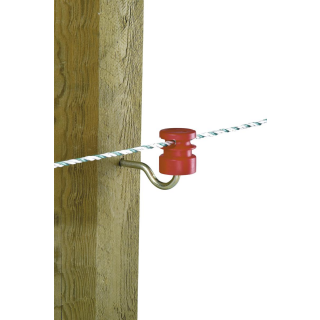 Schlitzisolator rot  5,3mm Stütze, 100er Pack