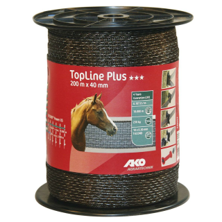 Band Top Line Plus 200m, 40mm 10x0,30 TriCond, braun