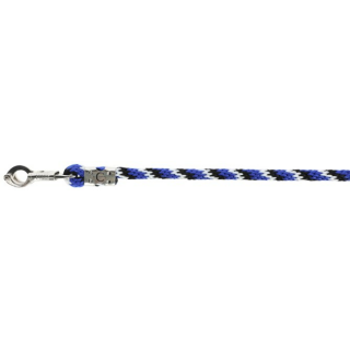 Führstrick Mustang Panikhaken, royalblau/schwarz/weiß