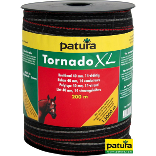 Tornado XL Breitband 40 mm, 200 m Rolle 11 Niro 0,16mm, 3 Cu 0,30mm, braun