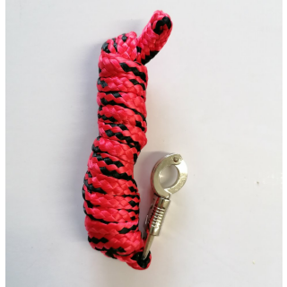 Führstrick mit Panikhaken rot/schwarz