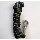 Führstrick mit Panikhaken schwarz/grau