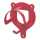Trensenhalter Metall rot