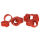 Hühnerringe 16mm 100er Pack rot