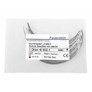 Chirurgische Nähnadeln Gr.1 12 Stk. im Beutel