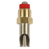 Beißnippel Messing/Edelstahl 3/8",...