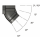 Wandhalter Edelstahl, 45Gr., 1/2" x 1/2"