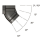 Wandhalter Edelstahl, 90Gr., 1/2" x 1/2"