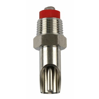 Beißnippel Edelstahl 3/8" mit 1/2"-Anschluss
