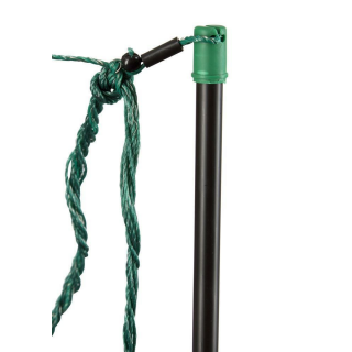Ersatzpfahl SCHWARZ f.PremiumLine +TITAN Netz,108cm  Doppelspitz
