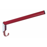 Sattelhalter, klappbar, rund, mit integr. Trensenhalter, rot