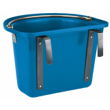 Turnier-Futterkrippe blau mit Einhängebügel +...